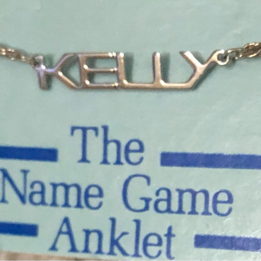 MANY NAMES AVAILABLE! Personalized Ankle Bracelet VINTAGE See List of Name